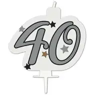 Świeczka urodzinowa z liczbą - 40
