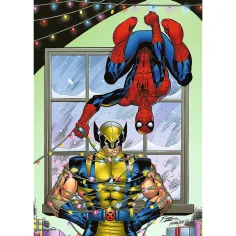Święta Spider-Mana i Wolverinea 1000-elementowe puzzle Premium plus quality - Trefl zdjęcie 2