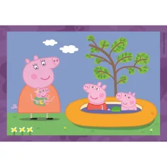 Świnka Peppa 4 w 1 Supercolor puzzle - Clementoni zdjęcie 5
