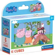 Świnka Peppa 6-elementowa kostka z bajki - Clementoni
