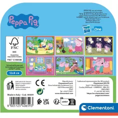 Świnka Peppa 6-elementowa kostka z bajki - Clementoni zdjęcie 2