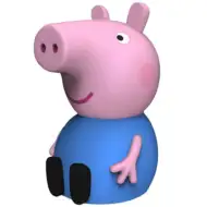 Świnka Peppa: Figurka siedzącego Georgea
