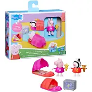 Świnka Peppa: Zestaw do zabawy "Nocowanie" z figurkami Świnki Peppy i Zebry Zośki – Hasbro