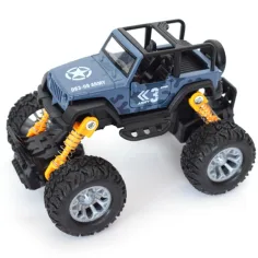 Szary jeep terenowy off-road z napędem wstecznym 1/32 zdjęcie 2