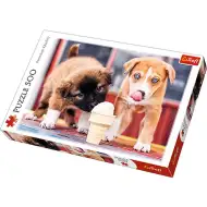 Szczeniaki w lodziarni 500-elementowe premium puzzle - Trefl