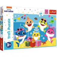 Szczęśliwa rodzina Baby Shark, 24-elementowe Maxi puzzle - Trefl