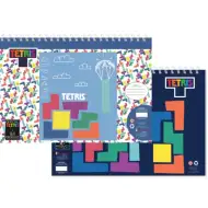 Szkicownik Tetris z naklejkami i szablonem