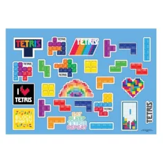 Szkicownik Tetris z naklejkami i szablonem zdjęcie 2