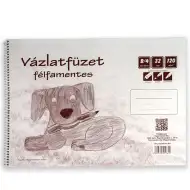 Szkicownik spiralny półtwardy B/4, 32 kartki, 120g