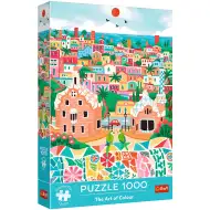 Sztuka kolorów, Barcelona 1000-elementowe puzzle premium - Trefl