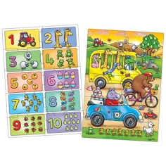 Szukaj i znajdź... Liczby 2x10-elementowe puzzle edukacyjne zdjęcie 2