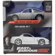 Szybcy i wściekli: 1986 Toyota Trueno AE86 i 1993 Mazda RX-7 model samochodu 1/32 - Jada Toys