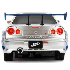 Szybcy i wściekli: Zdalnie sterowany samochód Nissan Skyline GT-R (BNR35) Briana w skali 1/24 - Simba Toys zdjęcie 5