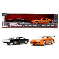 Szybcy i wściekli: Zestaw bliźniaczy metalowych aut Dodge Charger R/T i Toyota Supra 1/32 - Simba Toys