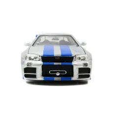 Szybcy i wściekli: model samochodu Briana — 2002 Nissan Skyline GT-R (BNR34) w skali 1:24 - Simba Toys zdjęcie 2