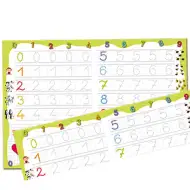Tablica do nauki rysowania zmazywalnym markerem: Liczby - D-Toys