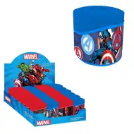 Temperówka z dwoma otworami z pojemnikiem na ścinki z motywem Kapitana Ameryki z Avengers.