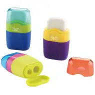 Temperówka z gumką The Littlies Color Wave z dwoma otworami, dostępna w różnych wariantach