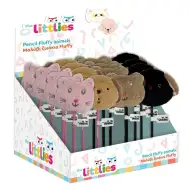 The Littlies: Miękka ołówka z główką zwierzątka różne rodzaje 1 sztuka