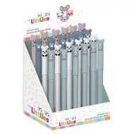 The Littlies: Słodki długopis z gumką z motywem zwierząt, różne rodzaje, 1 sztuka