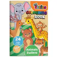 The Littlies: Zwierzęca kolorowanka, 24 strony, 50 naklejek, format A4