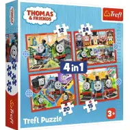 Thomas i przyjaciele: 4 w 1 puzzle - Trefl
