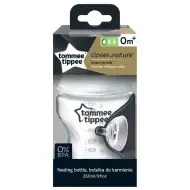 Tommee Tippee: Closer To Nature przezroczysta butelka 260 ml (0 mies.+)