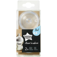 Tommee Tippee: Closer to Nature smoczki do butelki o średnim przepływie, 2 szt. (3 mies.+)