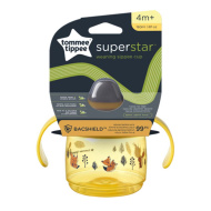 Tommee Tippee: Kubek niekapek Superstar, żółty, 190 ml (4m+)