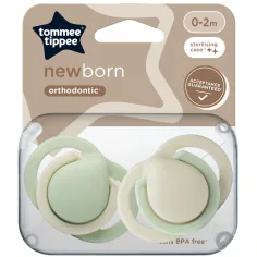 Tommee Tippee: Newborn smoczki dla noworodka, zestaw 2 szt. w różnych wariantach (0–2 mies.)