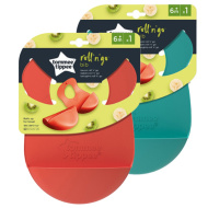 Tommee Tippee: RollNGo silikonowy śliniak z paskiem na ramię, dostępny w różnych wariantach