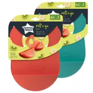 Tommee Tippee: RollNGo silikonowy śliniak z paskiem na ramię, dostępny w różnych wariantach