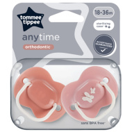 Tommee Tippee: zestaw 2 smoczków Anytime, w różnych wariantach (18–36 mies.)