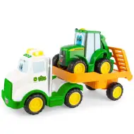Tomy: Zestaw farmy John Deere z traktorem, światłem i dźwiękiem