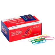Topfirs M28 Kolorowe spinacze biurowe 28 mm, 100 sztuk