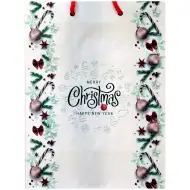 Torba prezentowa z wzorem Merry Christmas 17,5x22,5x9,5 cm