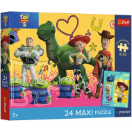 Toy Story 5 Zabawki i przyjaciele 24-elementowe Maxi puzzle - Trefl