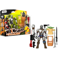 Transformers: Mix Mashers Deluxe Mandalorian i Grogu figurka z akcesoriami - Hasbro