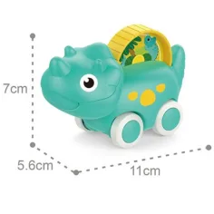 Triceratopsowy jeździk dla niemowląt 11 cm zdjęcie 2