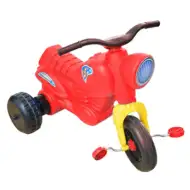 Trójkołowy rowerek na pedały w kolorze czerwonym - D-Toys