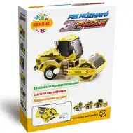 Trójwymiarowe puzzle walec drogowy na kluczyk