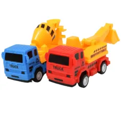 Truck Working: 7-częściowy zestaw zabawek budowlanych z samochodami, pojazdami i akcesorium zdjęcie 4