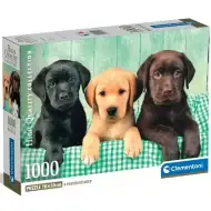 Trzy małe labradory 1000-elementowe puzzle HQC z plakatem - Clementoni