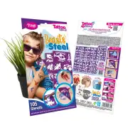 TyToo: Beasts &amp; Steel zestaw szablonów do tatuażu brokatowego