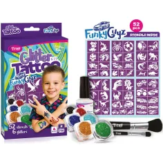 TyToo: FunkyGuyz zestaw do brokatowych tatuaży