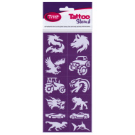 TyToo: Power Pack zestaw szablonów do brokatowych tatuaży dla chłopców