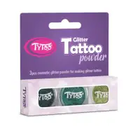 TyToo: Zestaw brokatu ciemnozielonego, turkusowego i złotozielonego 3x2,5ml