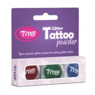 TyToo: Zestaw brokatu niebieski, czerwony i zielony 3x2,5ml