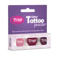 TyToo: Zestaw brokatu w kolorach różowym, malwowym i ciemnomalwowym 3x2,5ml