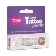 TyToo: Zestaw brokatu w kolorze diamentu, białym i szampańskim 3x2,5ml
